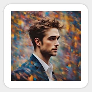 Action with Robert Pattinson Sticker